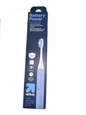 up&up Battery Power Sonic Toothbrush with 1 Brush Head and AAA Battery Included